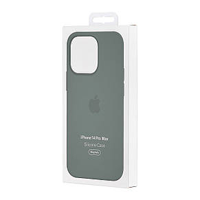Чохол Silicone Case with MagSafe & SplashScreen iPhone 14 Pro Max Olive, фото 3
