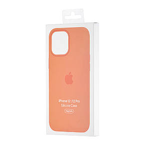Чохол Silicone Case with MagSafe & SplashScreen iPhone 12/12 Pro Kumquat, фото 3