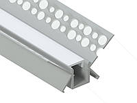 Профиль алюминиевый анодированный LEDUA АЛ-21-1 + рассеиватель для LED ленты для гипсокартона 1 м