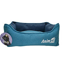 AnimAll Gama S Aqua Лежак для собак и котов, бирюзовый 45x35x16 см