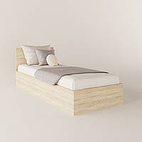 Односпальная кровать + деревянное основание с ламелями КР-80 750х834х2032 мм Дуб Сонома