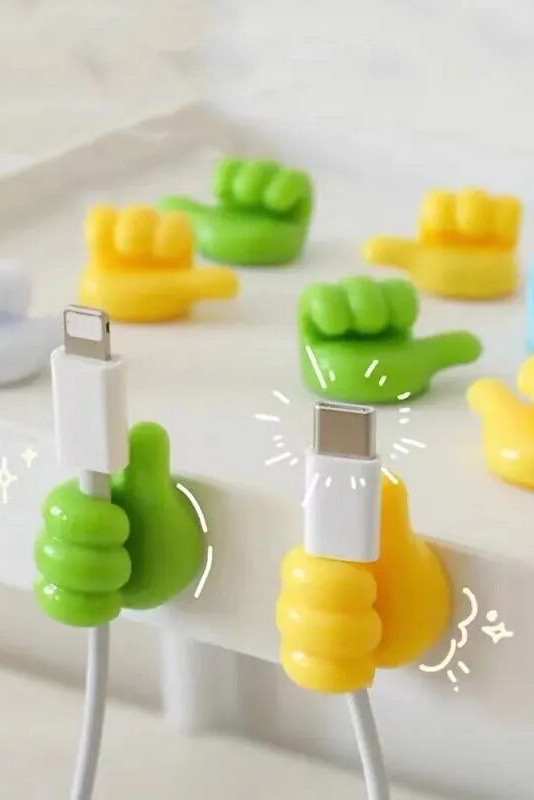 Тримач для проводів та кабелів на робочий стіл 5 шт 167572P, фото 1