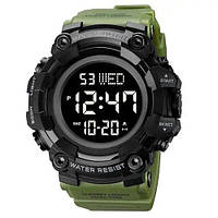 Часы наручные мужские SKMEI 1968AG ARMY GREEN, брендовые мужские часы, часы для мужчины. Цвет: зеленый GL-55