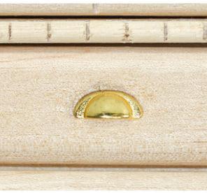 Ручка для меблів напівкругла 9*4 мм Золота, фото 1