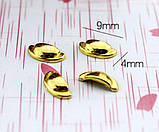 Ручка для меблів напівкругла 9*4 мм Золота, фото 2