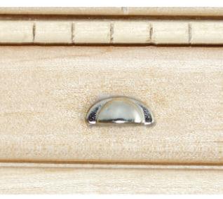 Ручка для меблів напівкругла 9*4 мм Срібна, фото 1