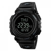 Часы наручные мужские SKMEI 1290BK с компасом, наручные часы для военных. Цвет: черный GL-55