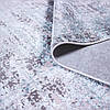 Турецький килим із бахромою 160*230 см сіро-блакитний REFORM CARPET IMAJ 1801, у вітальню, у спальню, на кухню, фото 8