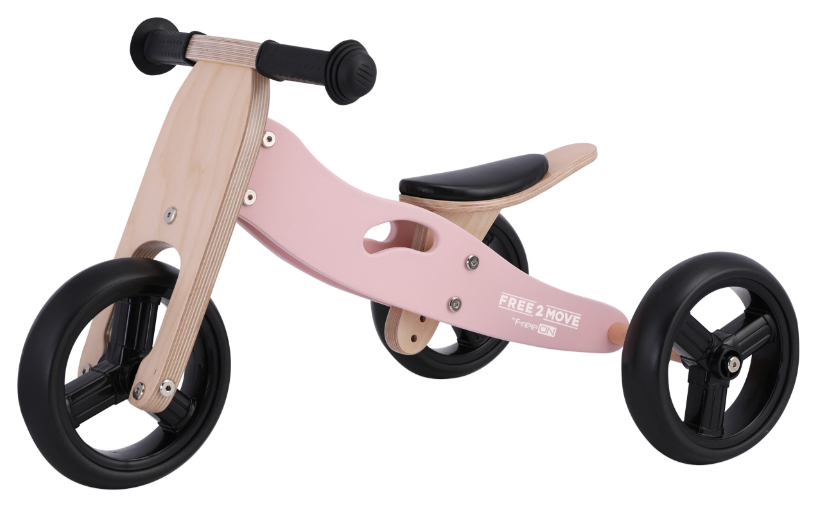Біговел Free2Move 2в1, рожевий, фото 1