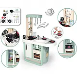 Інтерактивна ігрова кухня Smoby Черрі з аксесуарами духовкою та холодильником (310914) Блакитна, фото 2