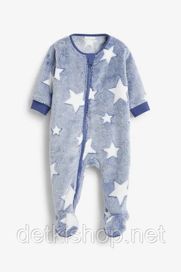 Дитячий теплий комбінезон на блискавці, флісовий чоловічок