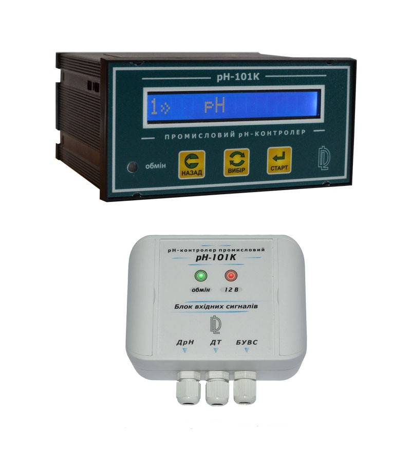 Промисловий рН-метр pH-101П, pH-метр промислий рН-101П, pH-metr, перетворювач, стаціонарний, щитовий