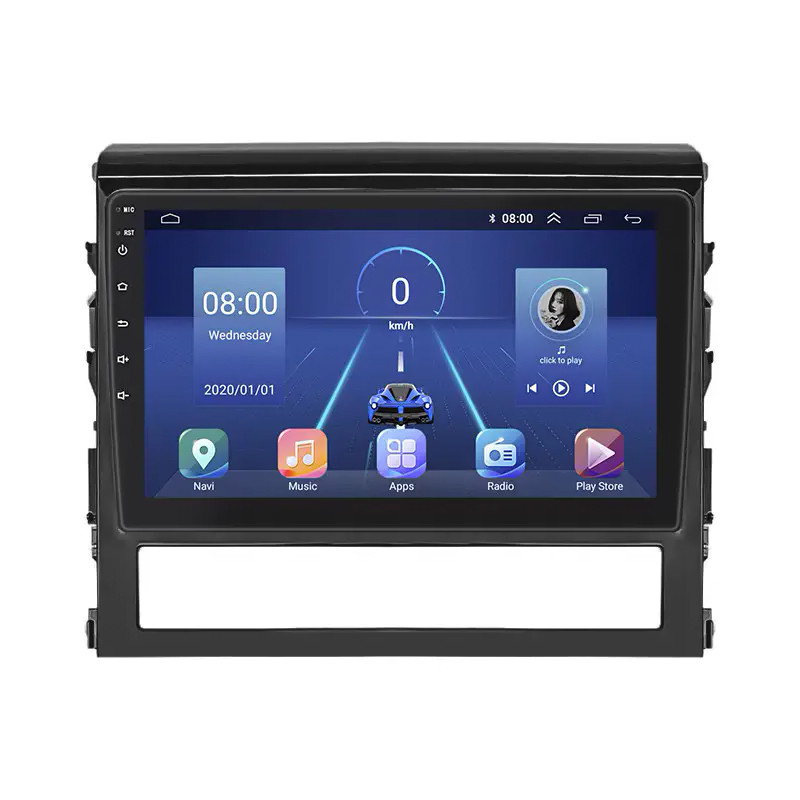 Радіо LESKO на повний робочий день для Toyota Land Cruiser 200 серії рестайлінг 2 2015-2021 екран 9 "4/64gb 4G Wi-Fi GPS, фото 1