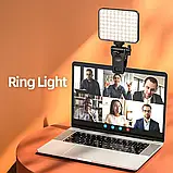 Професійне LED накамерне відеосвітло для фото та відео зйомок, селфі світло, з акумулятором, XJ 71, фото 9