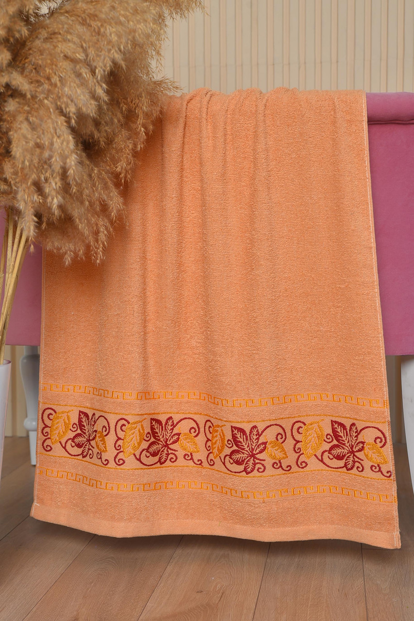 Рушник банний махровий коричневого кольору 168130P, фото 1