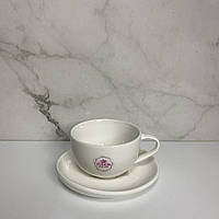 Чашка для кофе с блюдцем Tudor England Royal White 90 мл TU9999-2