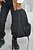 Рюкзак чоловічий однотонний чорного кольору 166472P, фото 3