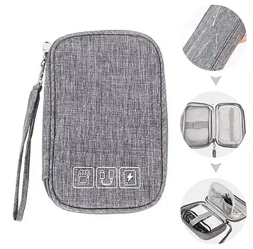 Дорожній органайзер для проводів / Сумка для кабелів,зарядок / Сумка-органайзер