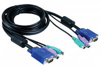 KVM D-Link DKVM-CB, (K/B, видео, кабель MUSE), 1,5 м.
