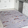 Безворсовий сірий килим із бахромой 120х180 см REFORM CARPET LILYA, у вітальню, на кухню Туреччина, фото 2