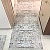 Турецький килим із бахромою 80*150 см сіро-бежевий REFORM CARPET IMAJ 1802, у вітальню, у спальню, на кухню, фото 9