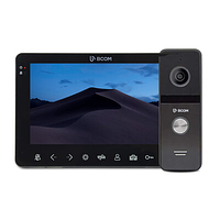 HD комплект видеодомофон и вызывная панель BCOM BD-780FHD Black Kit ( 7дюймов домофон с памятью, запись по