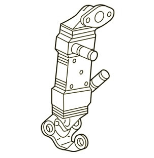 Охолоджувач клапана ЕГР Honda FCX Clarity (17-) 18720-5WJ-A01