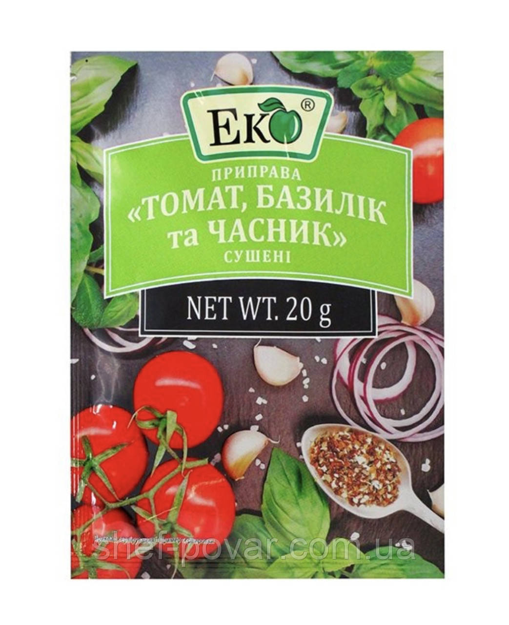 Приправа «Томат, базилік і часник» ТМ ЕКО, фото 1