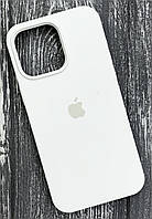 Чехол Silicone Case Full Protective (AA) для Apple iPhone 15 Pro Белый/White