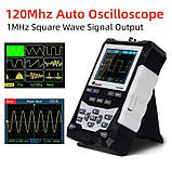 Портативний одноканальний осцилограф TOOLTOP ET120M (MDS-120M або DSO120M) 120МГц + генератор, фото 2