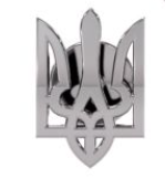 Патриотические серебряные серьги, Украина, тризубец, герб