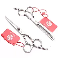 Набор ножниц для волос (филировочные ножницы и ножницы для резки)