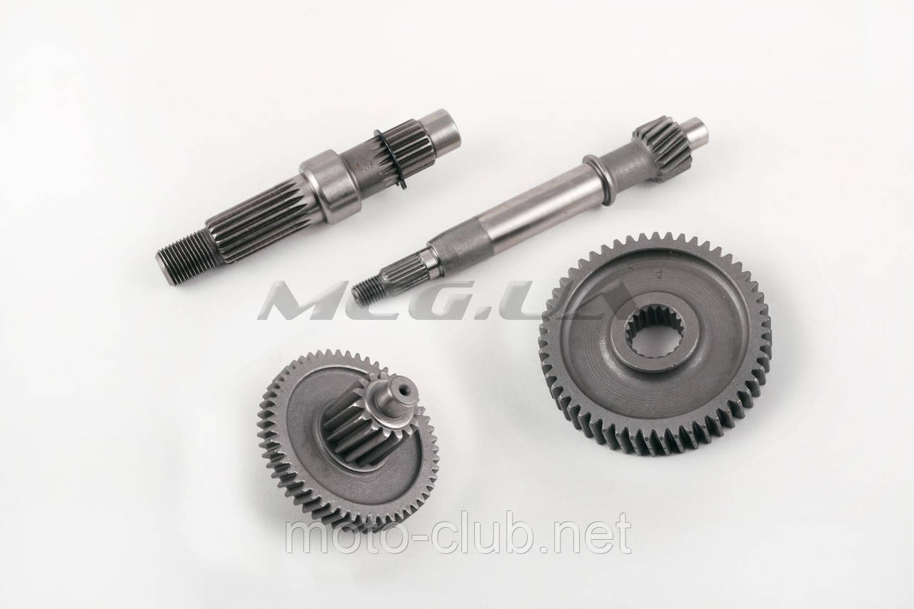 Редуктор (в Сборе) на Скутер 4T GY6 50 (короткий, Под Один Амортизатор ...