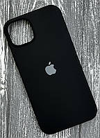 Чехол Silicone Case Full Protective (AA) для Apple iPhone 15 Plus Черный/Black