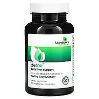 Ежедневное очищение печени Detox daily liver support 60 капс растительные гепатопротекторы FutureBiotics USA