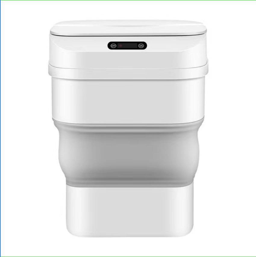 Автоматичне складане відро для сміття 8-17.5 л із сенсорною кришкою для кухні та офісу, фото 1