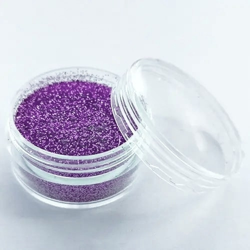 Блискітки Бузкові в баночці 10 мл, глітер сухий, фото 1