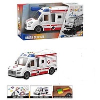 Дитячий рухомий конструктор "Інерційна машинка Швидкої допомоги" YW 8088 А
