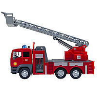 Автомодель детская Пожарная машина TechnoDrive 510125.270 со светом и звуком, World-of-Toys