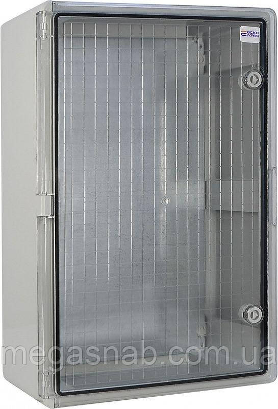 Корпус з АБС-пластику, прозорі дверцята (40*60*20) ІР65 UBox, фото 1