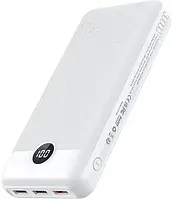 Павербанк Veger L30 30000mAh з дисплеєм вихід PD20W вхід PD18W/QC18W білий повербанк
