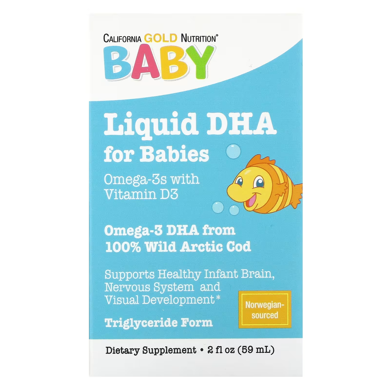 ДГА Омега 3 1050 мг для дітей 59 мл California Gold Nutrition