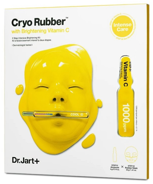 Освітлювальна альгінатна маска з вітаміном C Dr.Jart+ Cryo Rubber With Brightening Vitamin C 40 + 4 г, фото 1