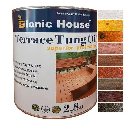 Тунгова олія для терас "Bionic House" 2,8 л, фото 1
