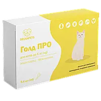 Голд ПРО для котів до 4 кг, 0,4 мл, 1 піпетка