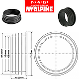 Редукція гумова каналізаційна 127х110 мм чорна P-R-VP127 McAlpine, фото 2