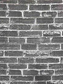 Декоративна 3D панель самоклейка під цеглу сірий Катеринославський 700х770х3мм (042)