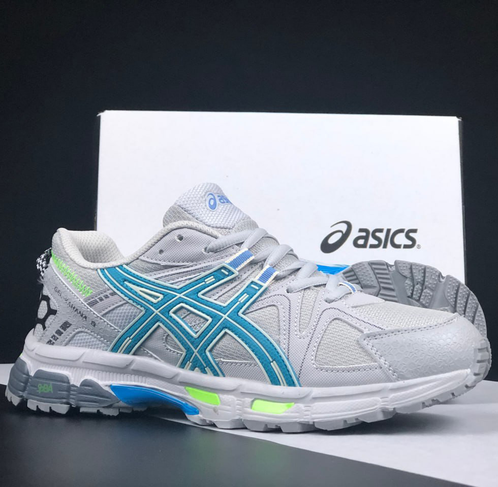 Жіночі кросівки Asics Gel Kahana 8 сіточка спортивні повсякденні сірі блакитні