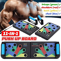 Доска для отжиманий платформа для отжимания JT-006 foldable push up board доска для спорта Черный