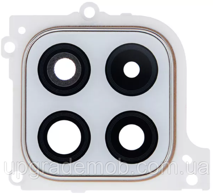 Скло камери Samsung A426 Galaxy A42 5G з рамкою білого кольору Prism Dot White, фото 1